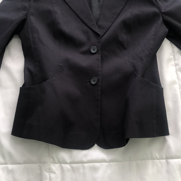 Kenneth Cole New York classic 2 button up black jacket with 2 front pockets - Picture 6 of 10